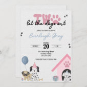 Deux laissez les chiens sortir | Invitation du 2e  (Devant / Derrière)