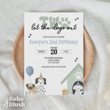 Deux laissez les chiens sortir | Invitation pour 2