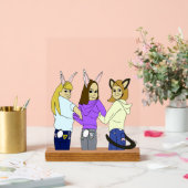 Deux lapins et un chaton (Mariage)