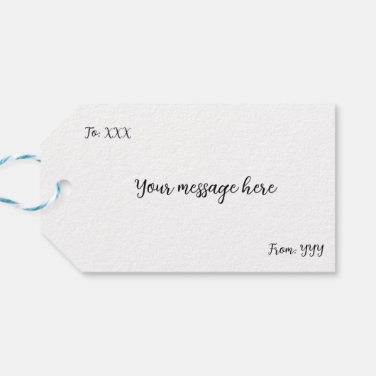 Deux lapins mignons avec étiquette cadeau sakura (Dos Horizontal)