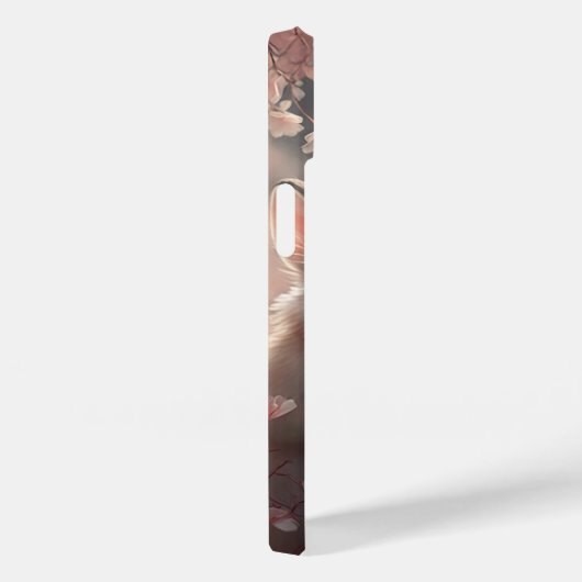 Deux lapins mignons avec sakura iPhone 14 coque (Verso / Droite)