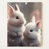 Deux lapins mignons avec sakura Planner (Dos)