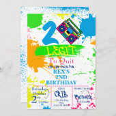 DEUX LEGIT À QUITTER 2e Anniversaire Invitation co (Devant / Derrière)