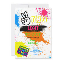 DEUX LEGIT À QUITTER 2e Invitation d'anniversaire