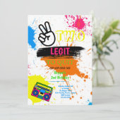 DEUX LEGIT À QUITTER 2e Invitation d'anniversaire (Debout devant)