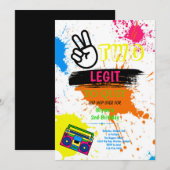 DEUX LEGIT À QUITTER 2e Invitation d'anniversaire (Devant / Derrière)