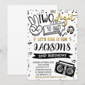 Deux legit pour quitter 2nd Birthday invitation Hi (Devant / Derrière)