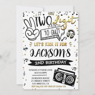 Deux legit pour quitter 2nd Birthday invitation Hi