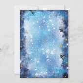 Deux l'espace de la Lune 2e invitation anniversair (Dos)