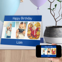 DEUX lettres photo Blue Boys 2e carte d'anniversai