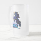 Deux licornes et tasses de vagues (Devant gauche)