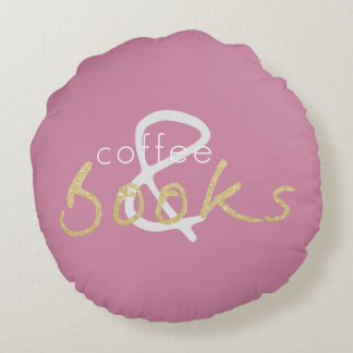 Deux livres toniques et Coussin rond de café