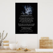 DEUX LOUPS CHEROKEE TALE Poster d'art (Cuisine)