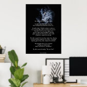 DEUX LOUPS CHEROKEE TALE Poster d'art (Bureau à domicile)
