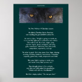 DEUX LOUPS CHEROKEE TALE Poster d'art (Devant)
