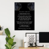 DEUX LOUPS CHEROKEE TALE Poster d'art (Bureau à domicile)