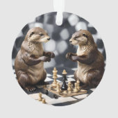 Deux loutres jouant aux échecs, (dos)