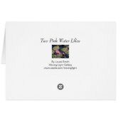 Deux Lys D'Eau Rose (Dos Horizontal)