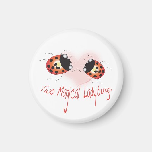 Deux magiques Ladybugs Magnet (Devant)