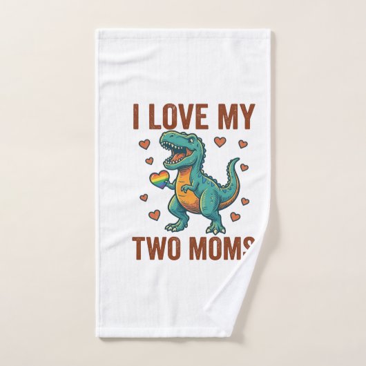 Deux mamans fières de la conception de T-Shirt vec (Serviette à main)