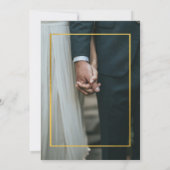 Deux Mariage photo Joyeux Marié Carte de Noël (Dos)