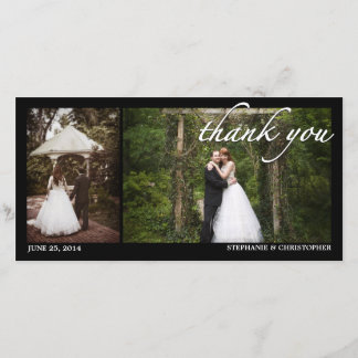 Deux Mariage photo Merci