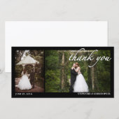 Deux Mariage photo Merci (Devant / Derrière)