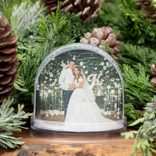 Deux Mariage photo personnalisé Snow Globe (Hiver)