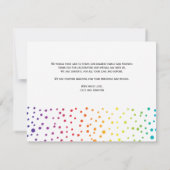 Deux mariées et confetti lesbienne mariage Merci (Dos)