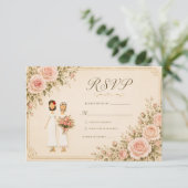 Deux Mariées Vintage Blush RSVP (Debout devant)
