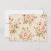 Deux Mariées Vintage Blush RSVP (Dos)