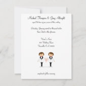 Deux mariés épousant des invitations (Dos)