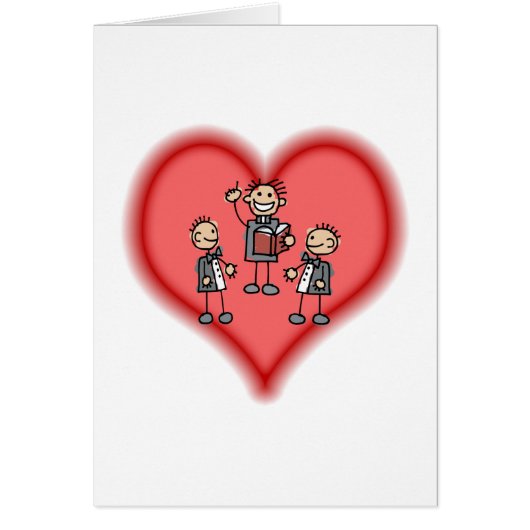 Deux mariés et prédicateur (Devant)