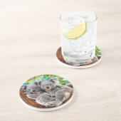 Deux mignons Dessous de verre d'ours Koala (Côté)