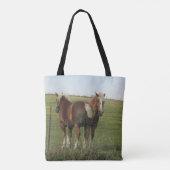 Deux mignons Sacs fourre-tout de Chevaux d'Ambre (Dos)