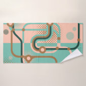 Deux motifs sans couture dans des couleurs différe (Serviette de bain)