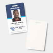Deux nuances de badge ID vertical professionnel av (Avant & arrière)