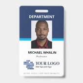 Deux nuances de badge ID vertical professionnel av (Avant)