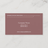 deux oies blanches en carte de visite arrière - pl (Dos)