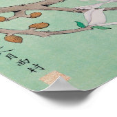 Deux oiseaux dans les Branches Poster (Coin)