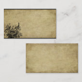 Deux oiseaux et leurs cartes de visite (Devant / Derrière)