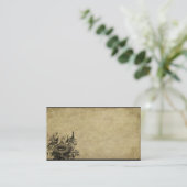 Deux oiseaux et leurs cartes de visite (Debout devant)