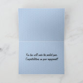 Deux oiseaux parfaits ensemble Carte Fiançailles (Intérieur)