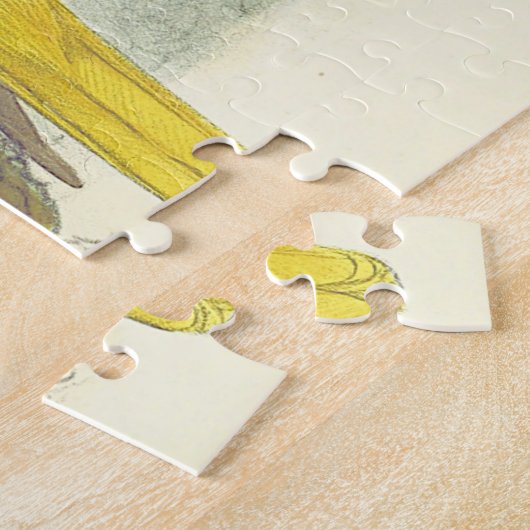 Deux Oiseaux Perchés, Style Vintage, Puzzle (Côté)