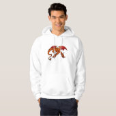 Deux ont dirigé le sweat - shirt à capuche de (Devant entier)