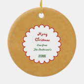 Deux Ornement Visite Gingerbread Enfants (Dos)