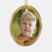 Deux ornements de Noël de photo avec des (Droite)