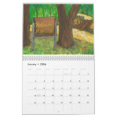 Deux page, milieu, calendrier blanc (Jan 2026)