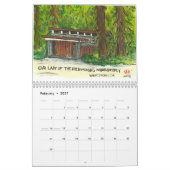 Deux page, milieu, calendrier blanc (Feb 2027)
