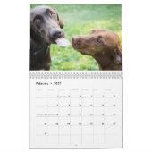 Deux page, milieu, calendrier blanc (Feb 2027)